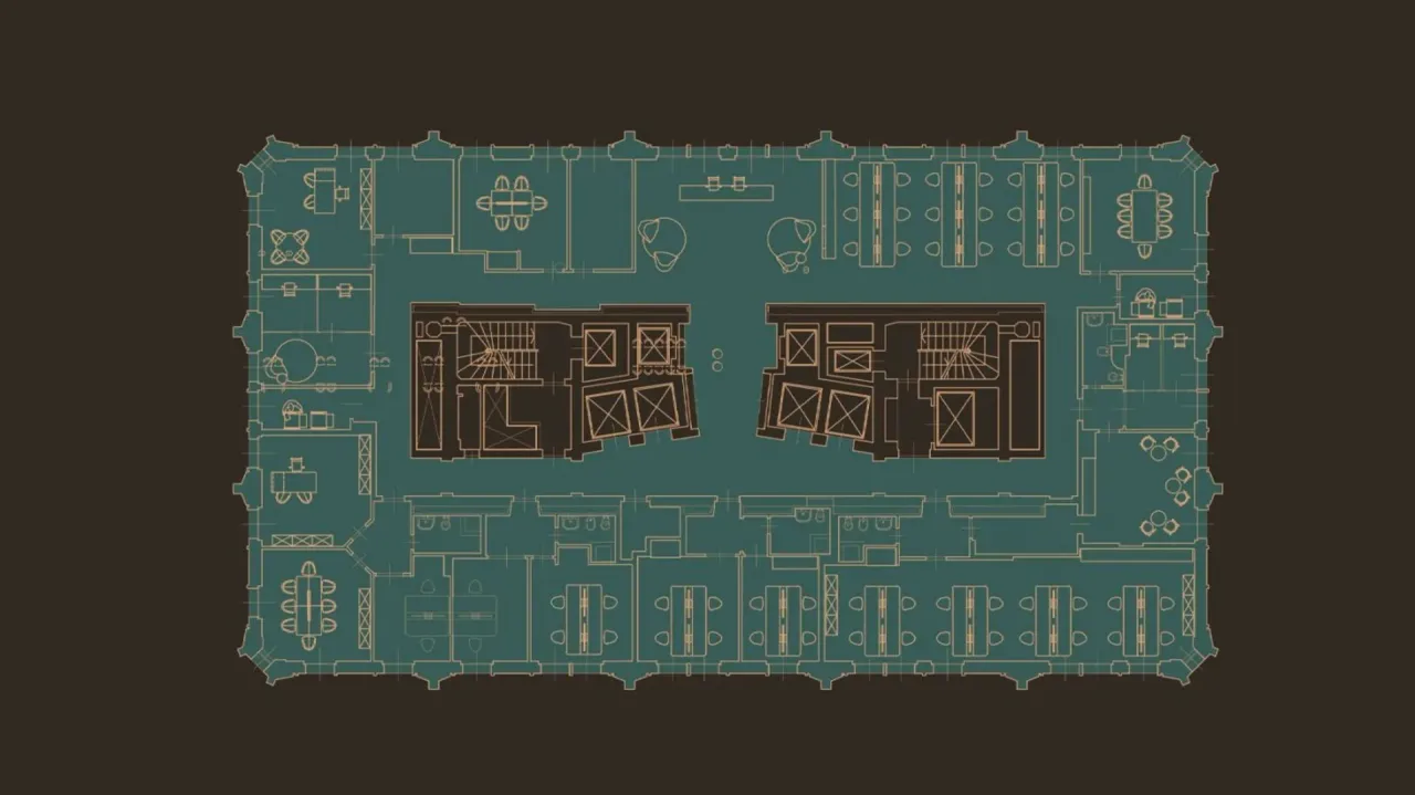 office - Torre Velasca - Office - Dils - Floor Plan - 1