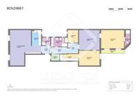 living - 159m² apartment for sale in Eixample Right, Barcelona - Floor Plan thumbnail - 1