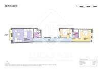 living - Piso de 87m² en venta en Gótico, Barcelona - Plano del piso thumbnail - 1
