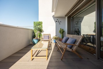 living - Ático de 58m² con 38m² terraza en venta en Sant Gervasi - Galvany - featured