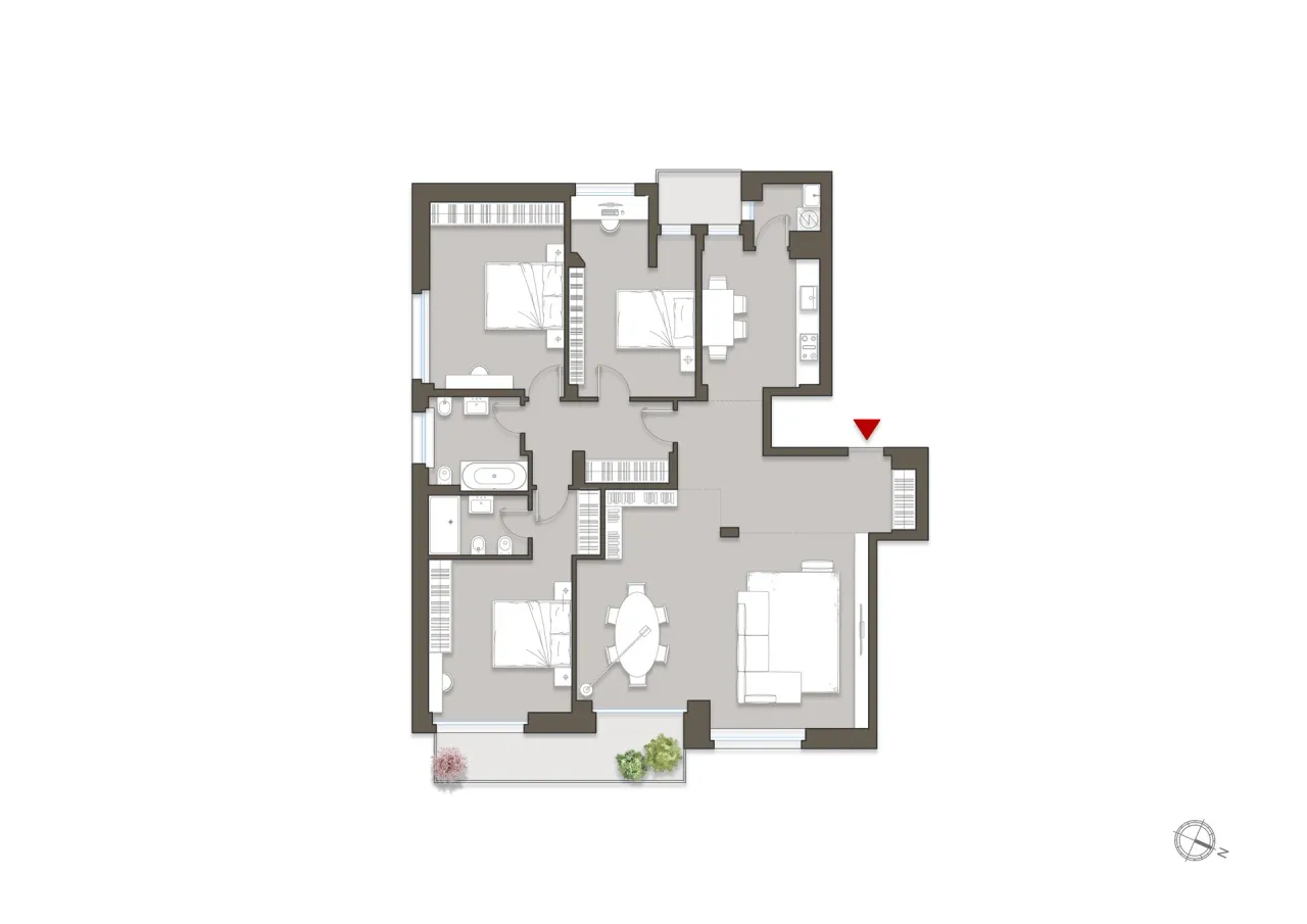 living - Vergani 21 - Living - Dils - Planimetria - 1