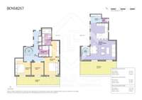 living - 133m² penthouse with 40m² terrace for sale in Eixample Right - Floor Plan thumbnail - 1