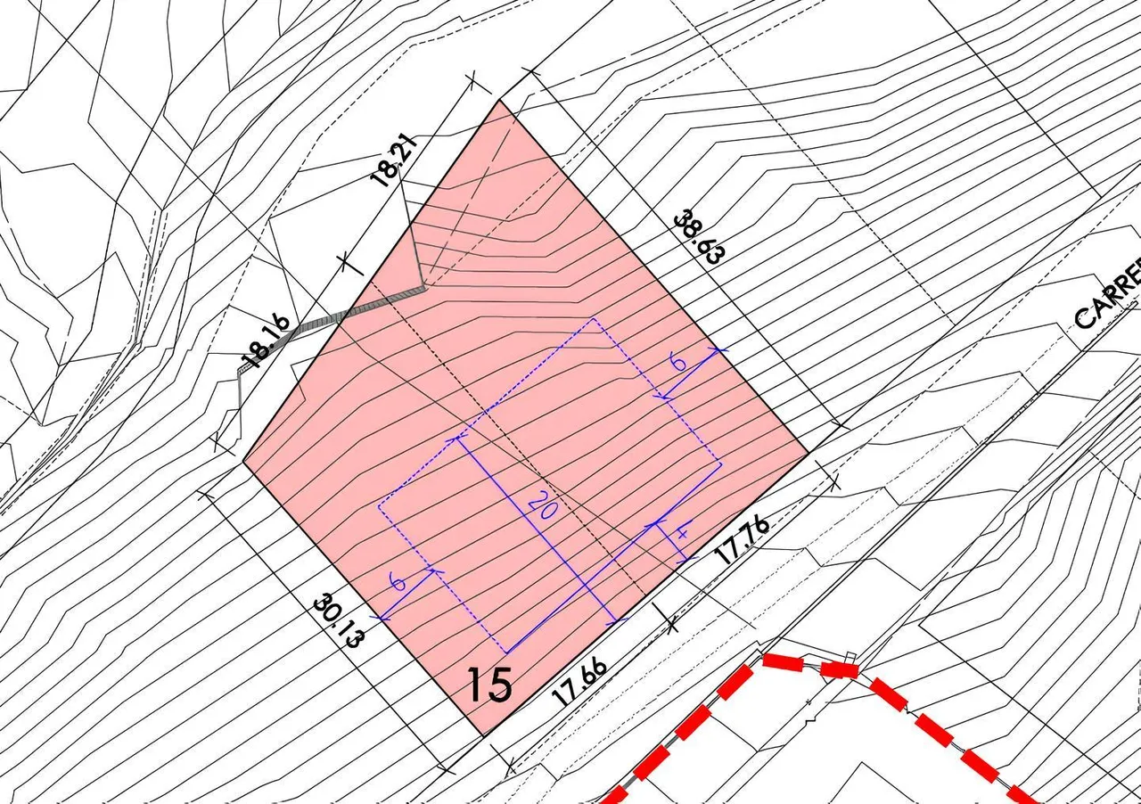 living - 1,218m² plot for sale in Premià de Dalt, Barcelona - Floor Plan - 1