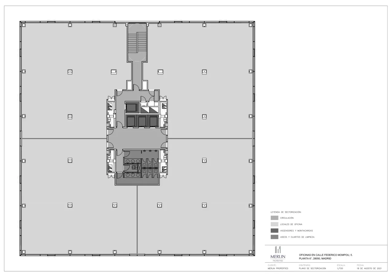 office - Campus Las Tablas - Kantoor - Dils - Verdiepingsplan - 3