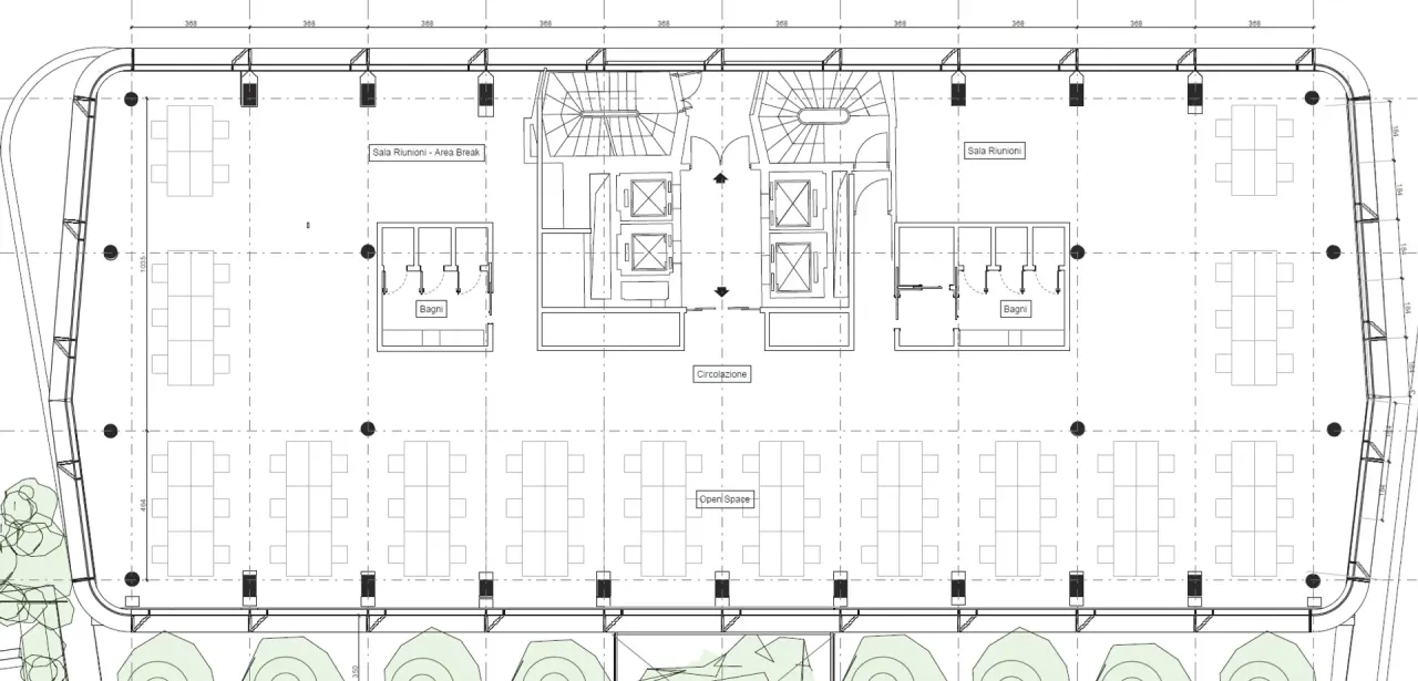 office - Lauro 7 - Kantoor - Dils - Verdiepingsplan - 2