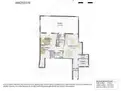 living - 92m² apartment with 32m² terrace for sale in Trafalgar - Floor Plan thumbnail - 1