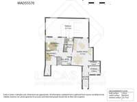 living - 92m² apartment with 32m² terrace for sale in Trafalgar - Floor Plan thumbnail - 1