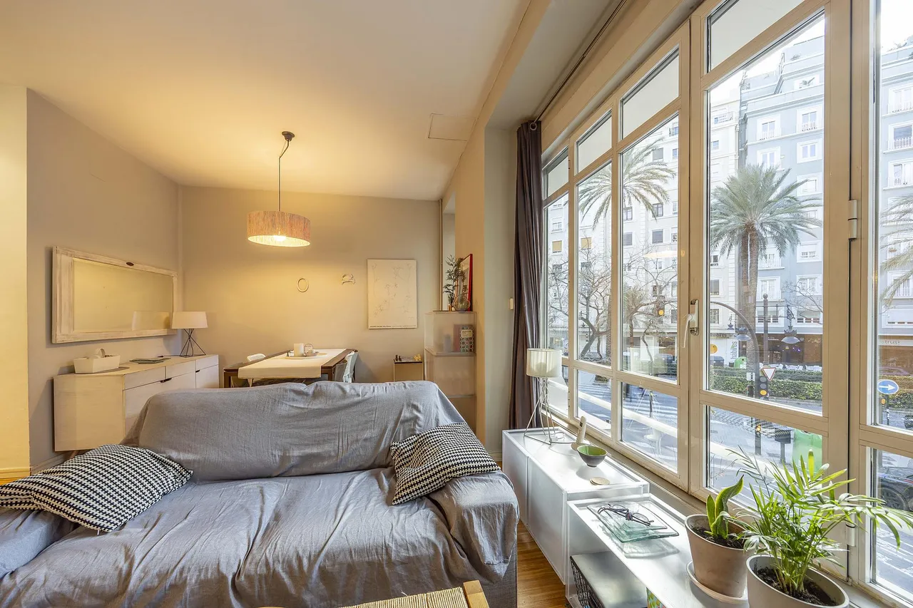 living - 123m² apartment with 20m² terrace for sale in Gran Vía - gallery - 7