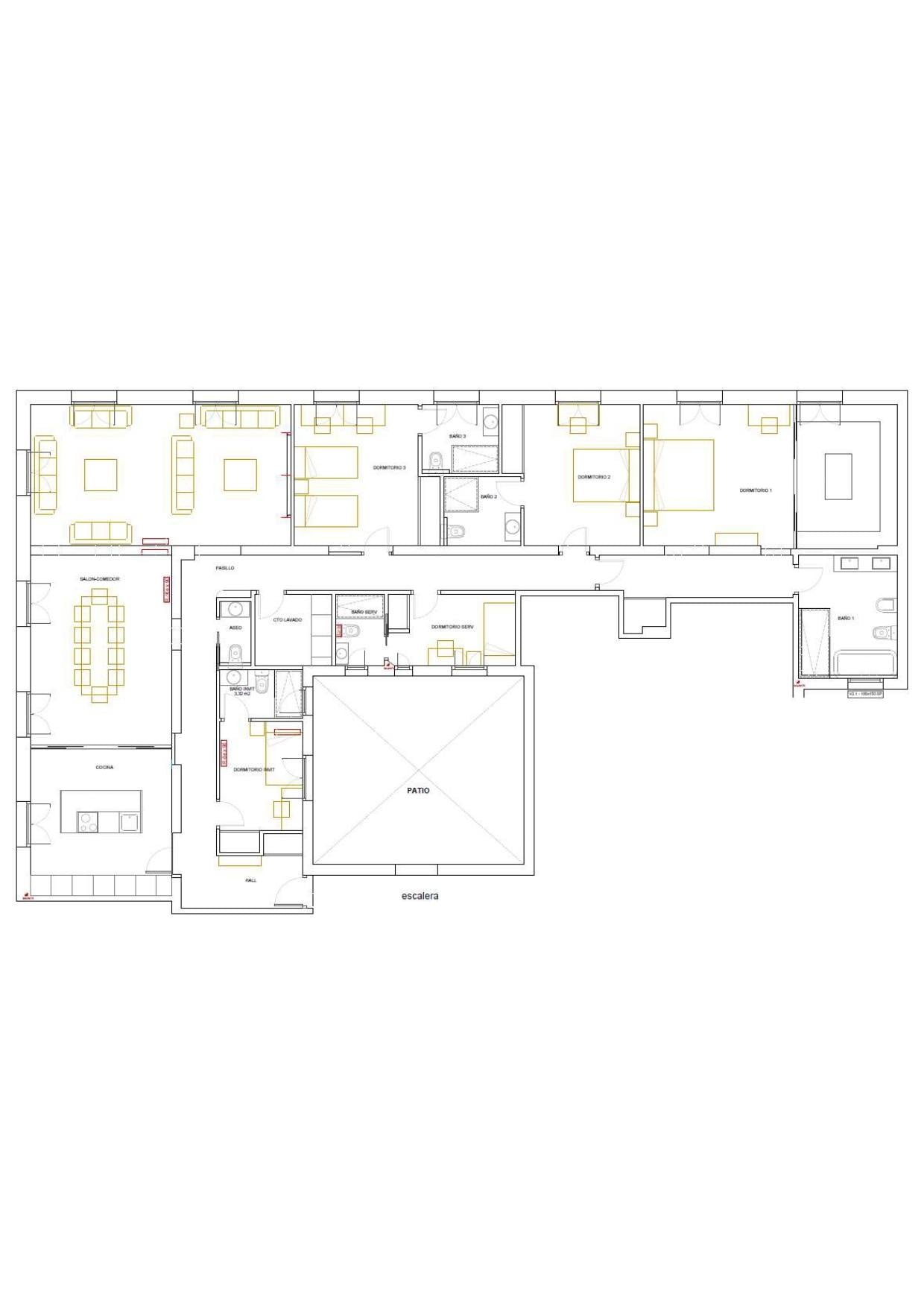 living - 316m² apartment for sale in Goya, Madrid - Floor Plan - 1