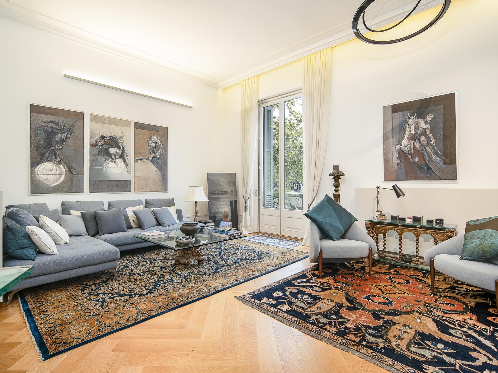 living - Piso de 134m² con 26m² terraza en venta en Eixample Derecho - gallery thumbnail - 6