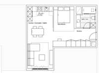 living - 71m² apartment for sale in Justicia, Madrid - Floor Plan thumbnail - 1
