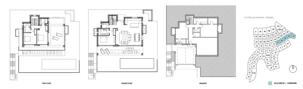 living - New build luxury villa for sale with sea views in La Alquería, Benahavís - Floor Plan - 2