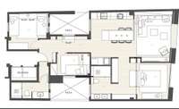 living - Piso de 103m² en venta en Gótico, Barcelona - Plano del piso thumbnail - 1