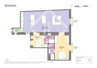 living - Piso de 113m² en venta en Gótico, Barcelona - Plano del piso thumbnail - 1