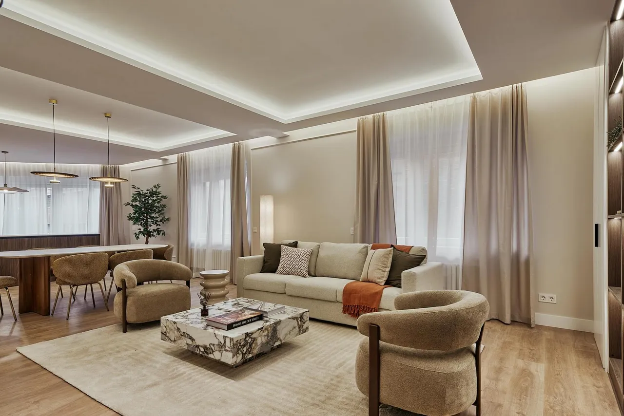 living - 145m² apartment for sale in Goya, Madrid - gallery - 6