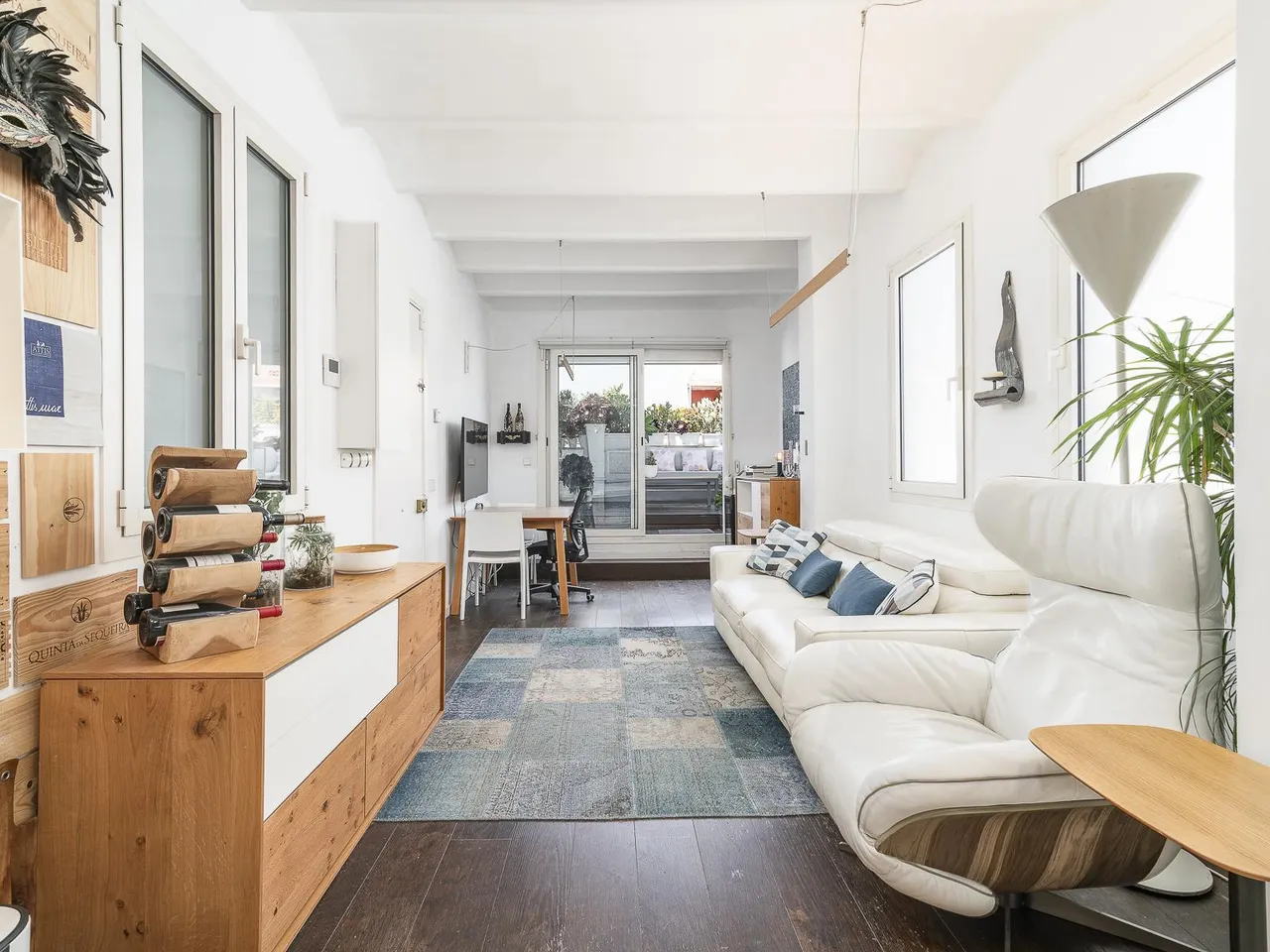 living - Ático de 43m² con 58m² terraza en venta en Poble Sec - gallery - 3