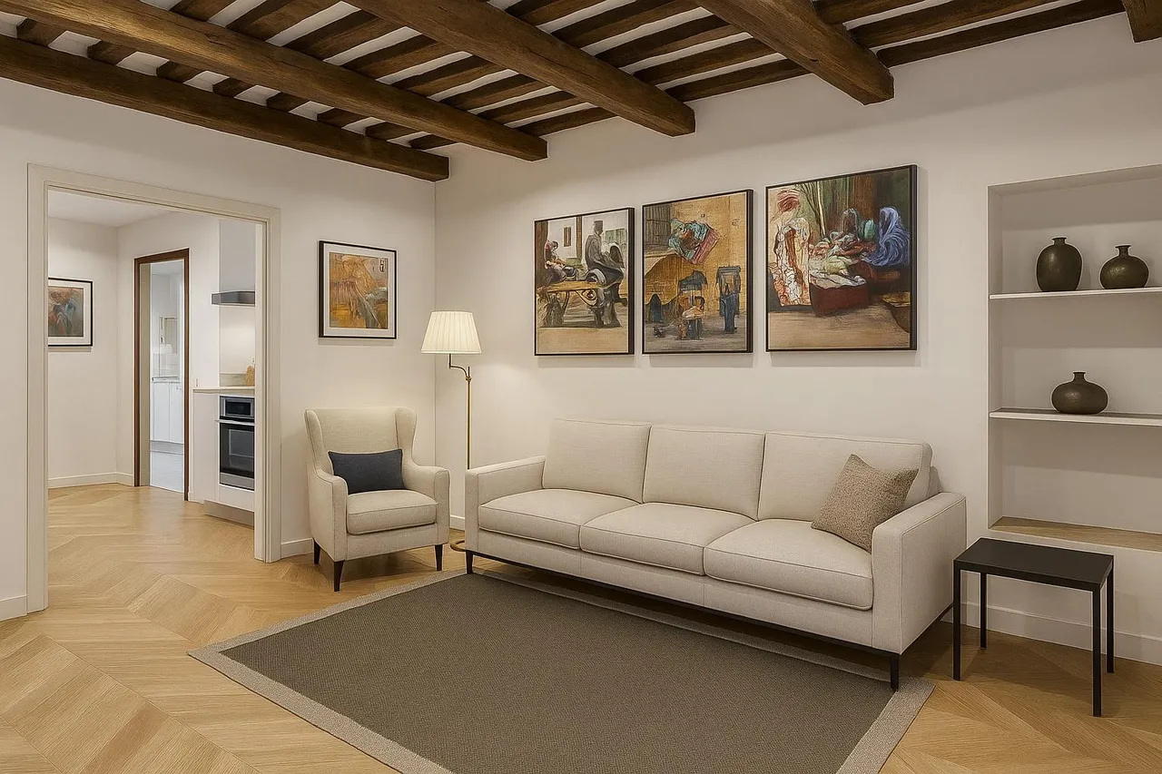 living - Piso de 174m² con 36m² terraza en venta en El Born - gallery - 4