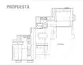 living - 120m² penthouse for sale in Cortes / Huertas, Madrid - Floor Plan thumbnail - 1
