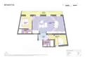 living - Piso de 84m² con 9m² terraza en venta en Gótico, Barcelona - Plano del piso thumbnail - 1