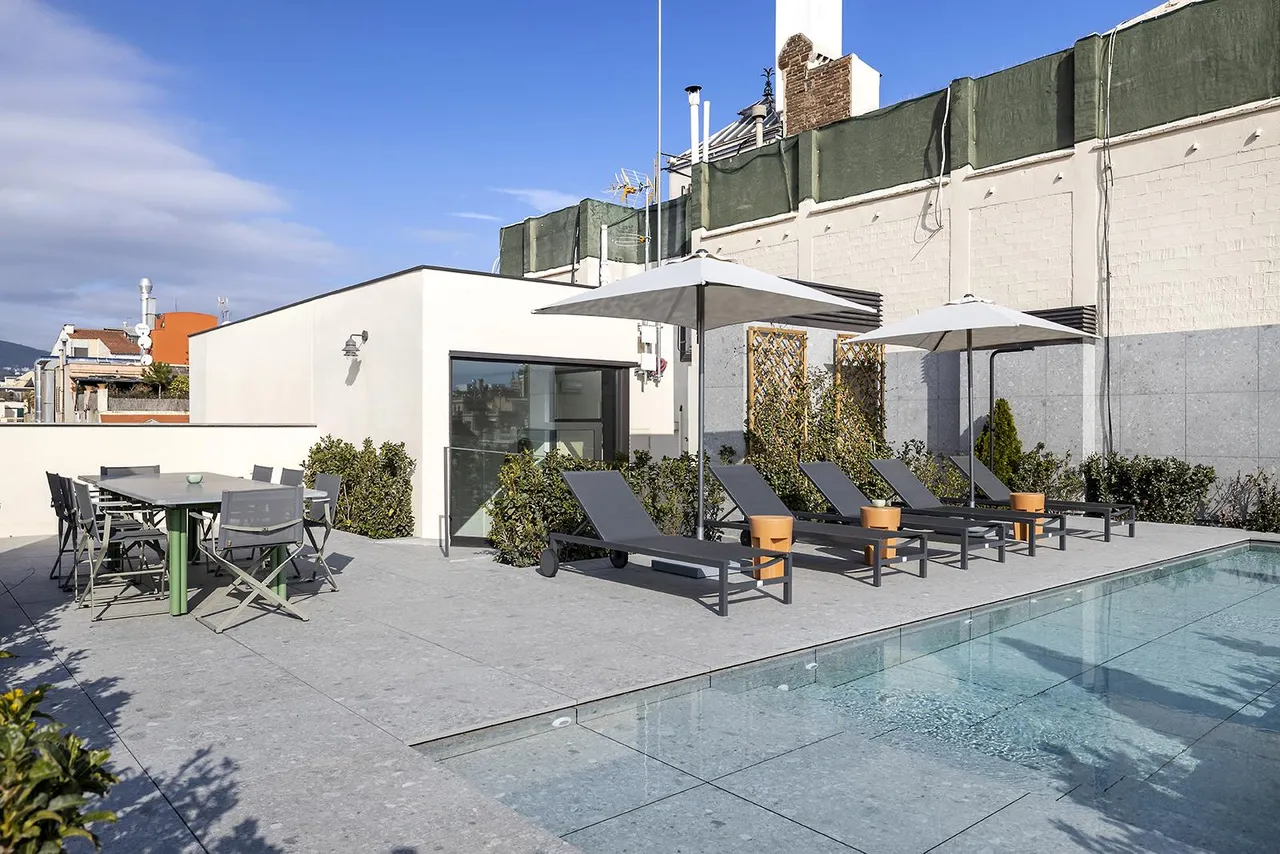 living - 80m² apartment with 48m² terrace for rent in Eixample Right - gallery - 5