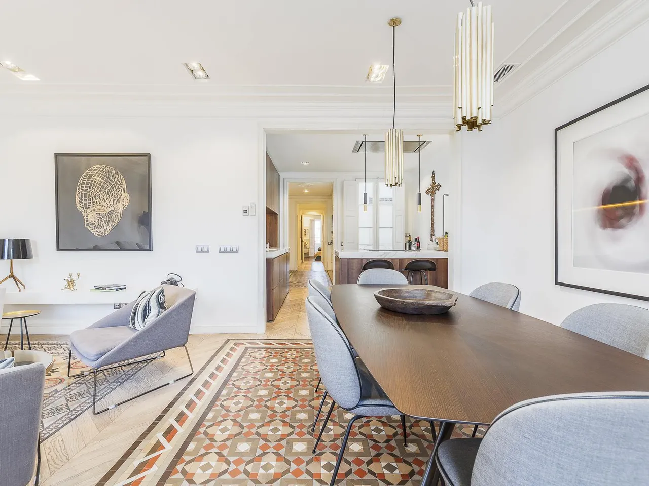living - 133m² apartment for sale in Eixample Left, Barcelona - gallery - 8