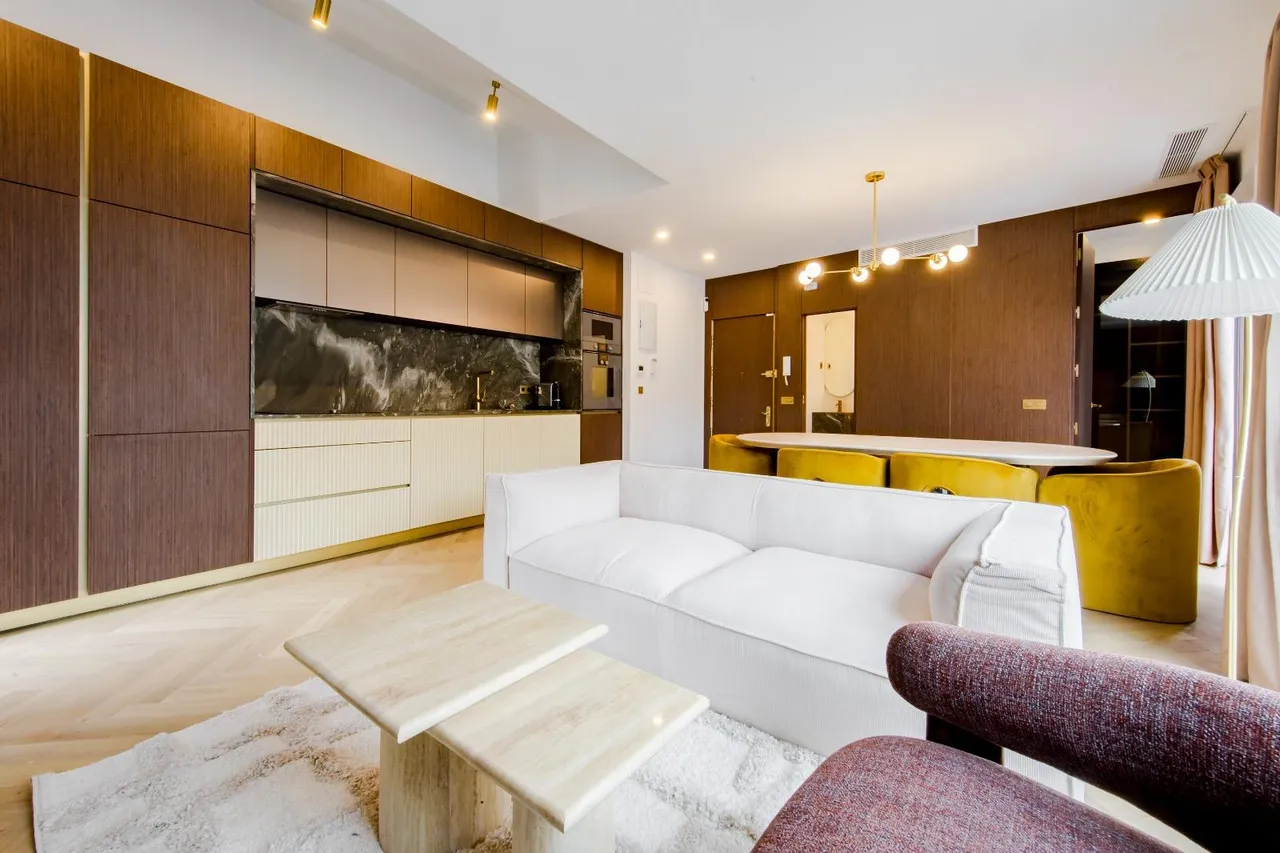 living - Ático de 120m² en alquiler en Cortes / Huertas, Madrid - gallery - 5