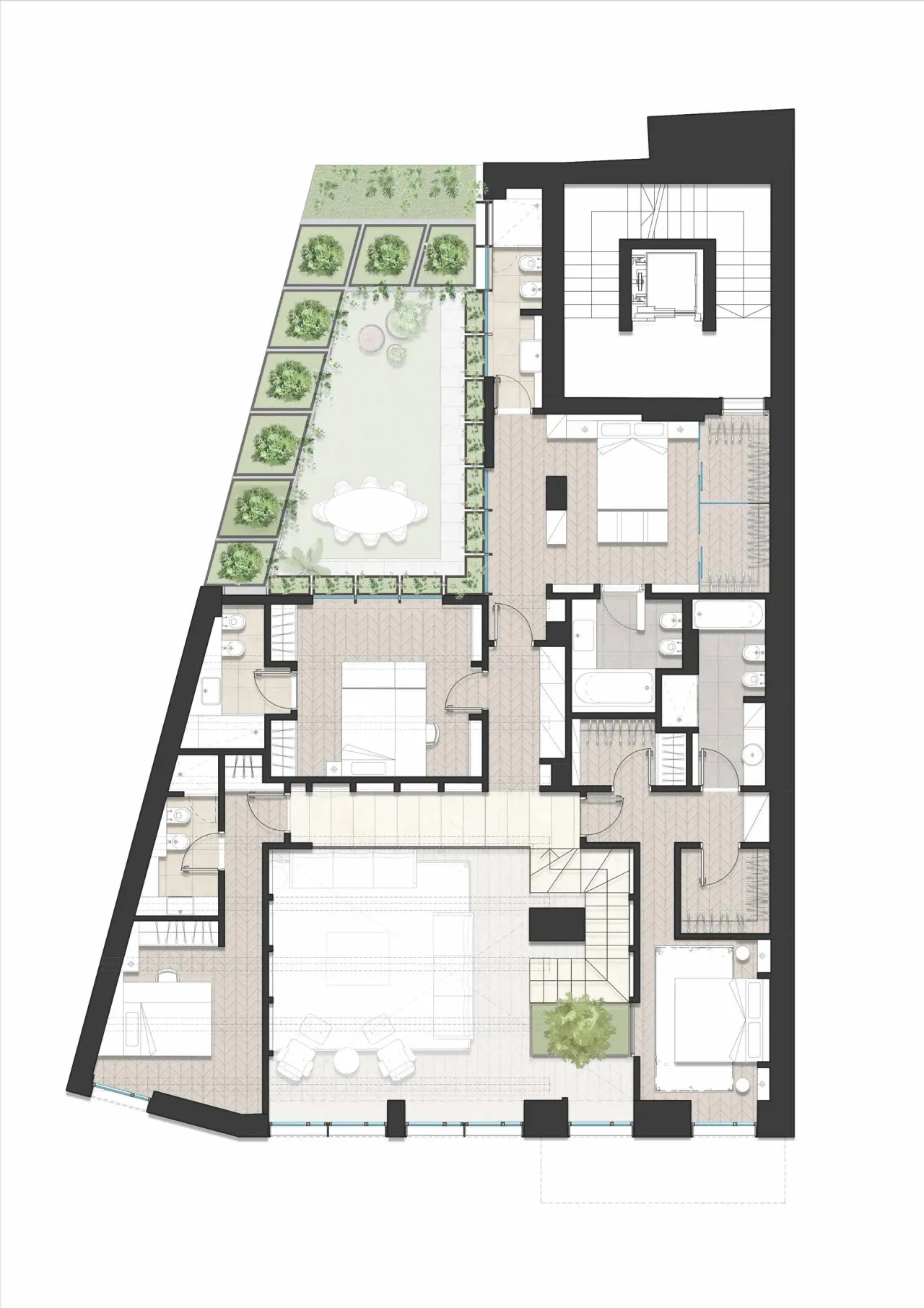 living - Via Varese n. 18 Milano - Wonen - Dils - Verdiepingsplan - 2