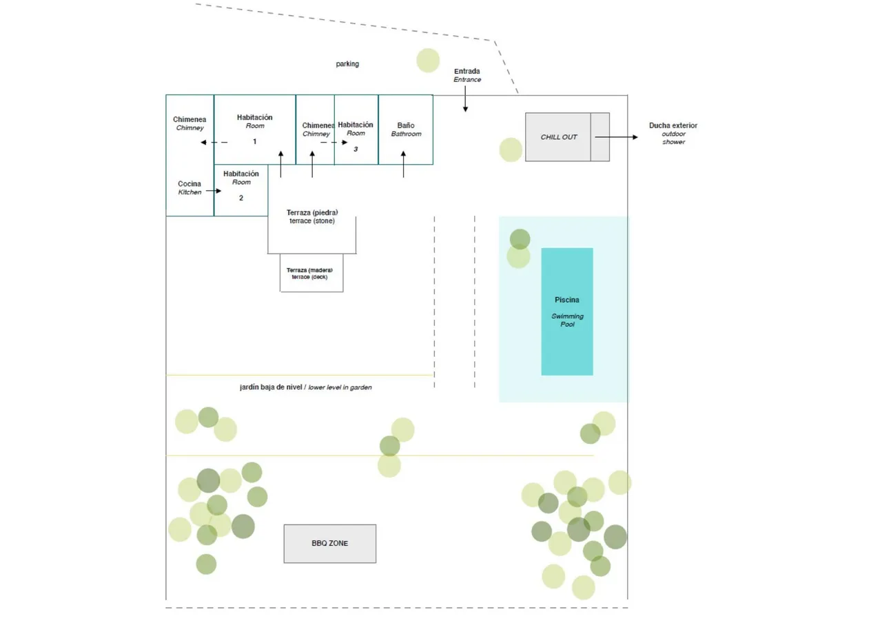 living - 169m² house / villa for sale in Formentera - Floor Plan - 1