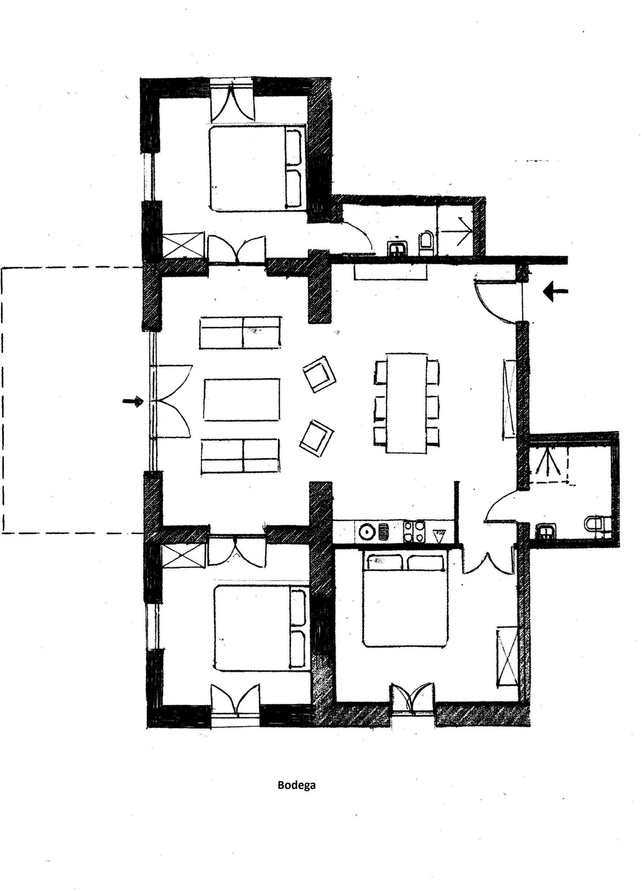living - 1,200m² country house for sale in Penedès, Barcelona - Floor Plan - 4
