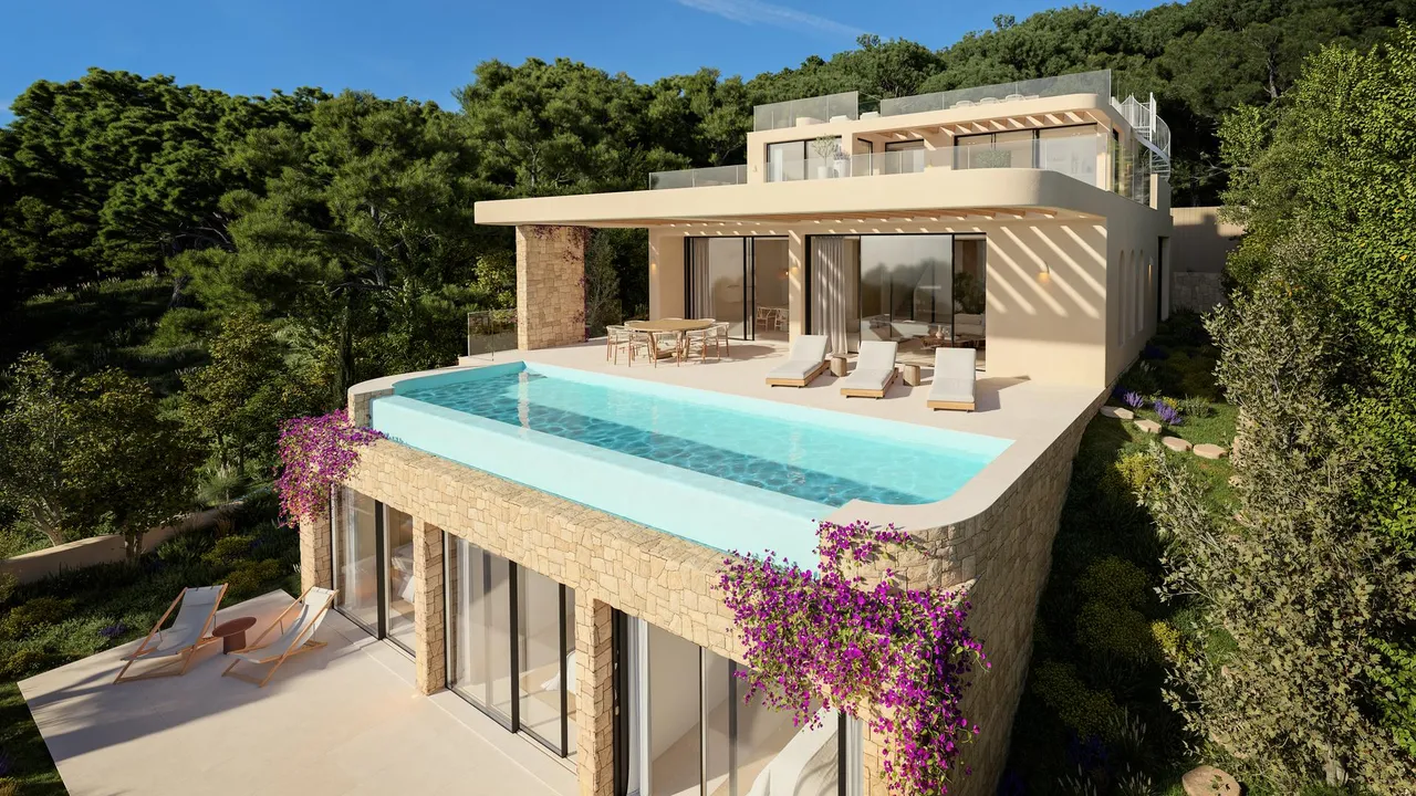 living - THE IBIZA RESIDENCES, an exclusive villa collection with sea views in Santa Eulalia, Ibiza - gallery - 2