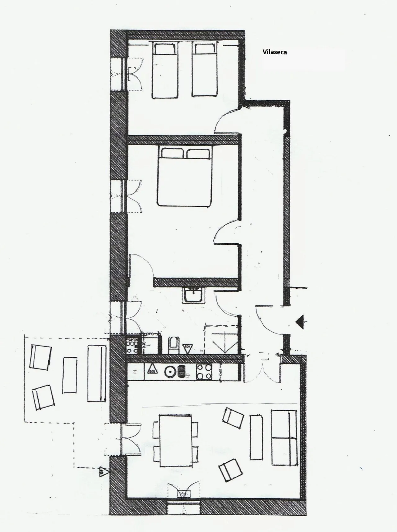 living - 1,200m² country house for sale in Penedès, Barcelona - Floor Plan - 7