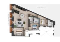 living - 146m² apartment for sale in Sol, Madrid - Floor Plan thumbnail - 1
