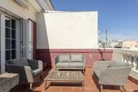 living - 400m² penthouse with 25m² terrace for rent in Almagro - gallery thumbnail - 3