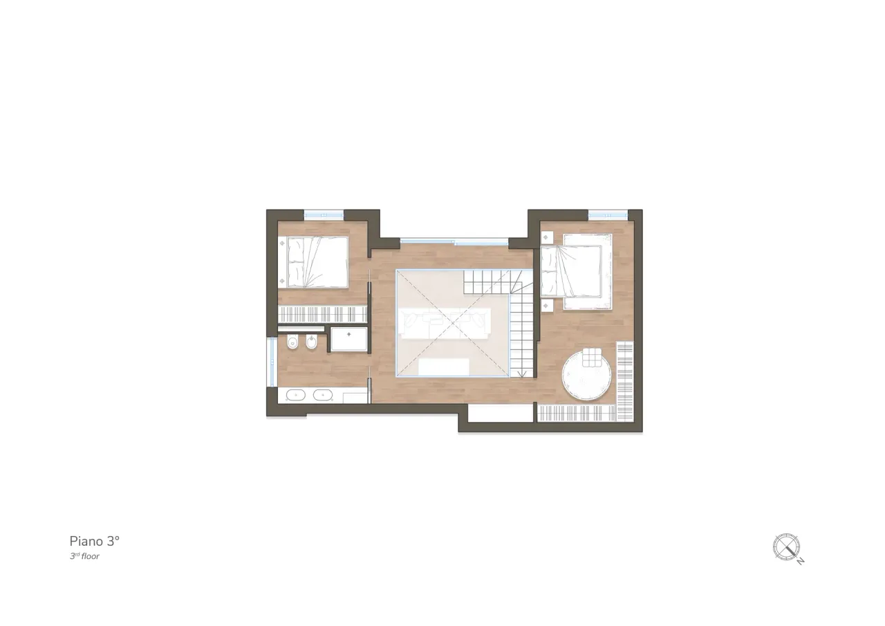 living - Gluck 44 - Living - Dils - Plano del piso - 2