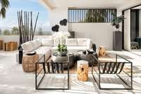 living - New Development of luxury apartments with private pools for sale in a highly sought after area on the Golden Mile in Marbella, with tropical communal gardens and pools. - gallery thumbnail - 3