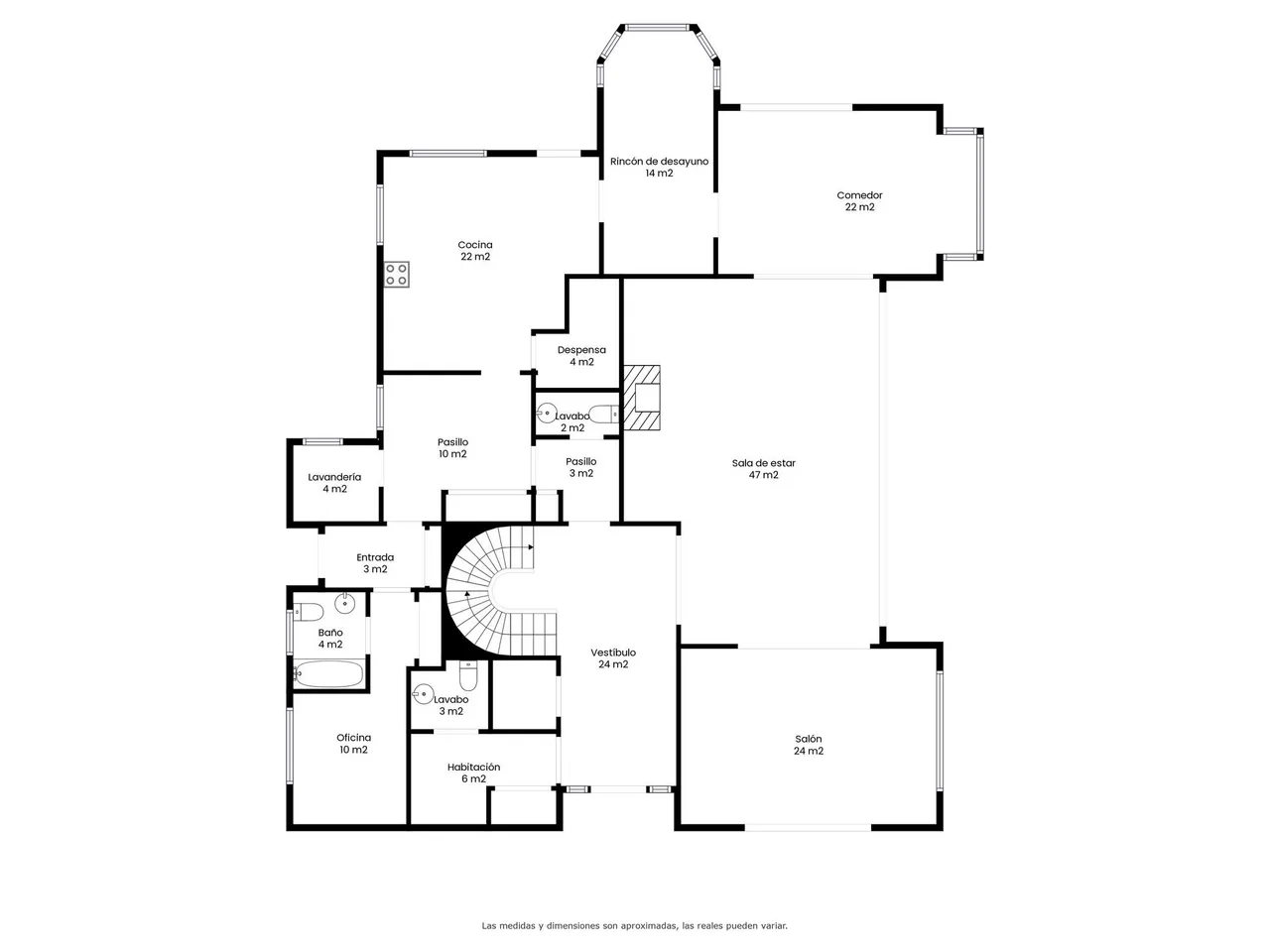 living - 910m² house / villa for sale in Terramar, Barcelona - Floor Plan - 2