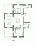 living - Casa rural de 1,200m² en venta en Penedès, Barcelona - Plano del piso thumbnail - 1