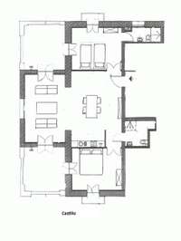 living - Casa rural de 1,200m² en venta en Penedès, Barcelona - Plano del piso thumbnail - 1