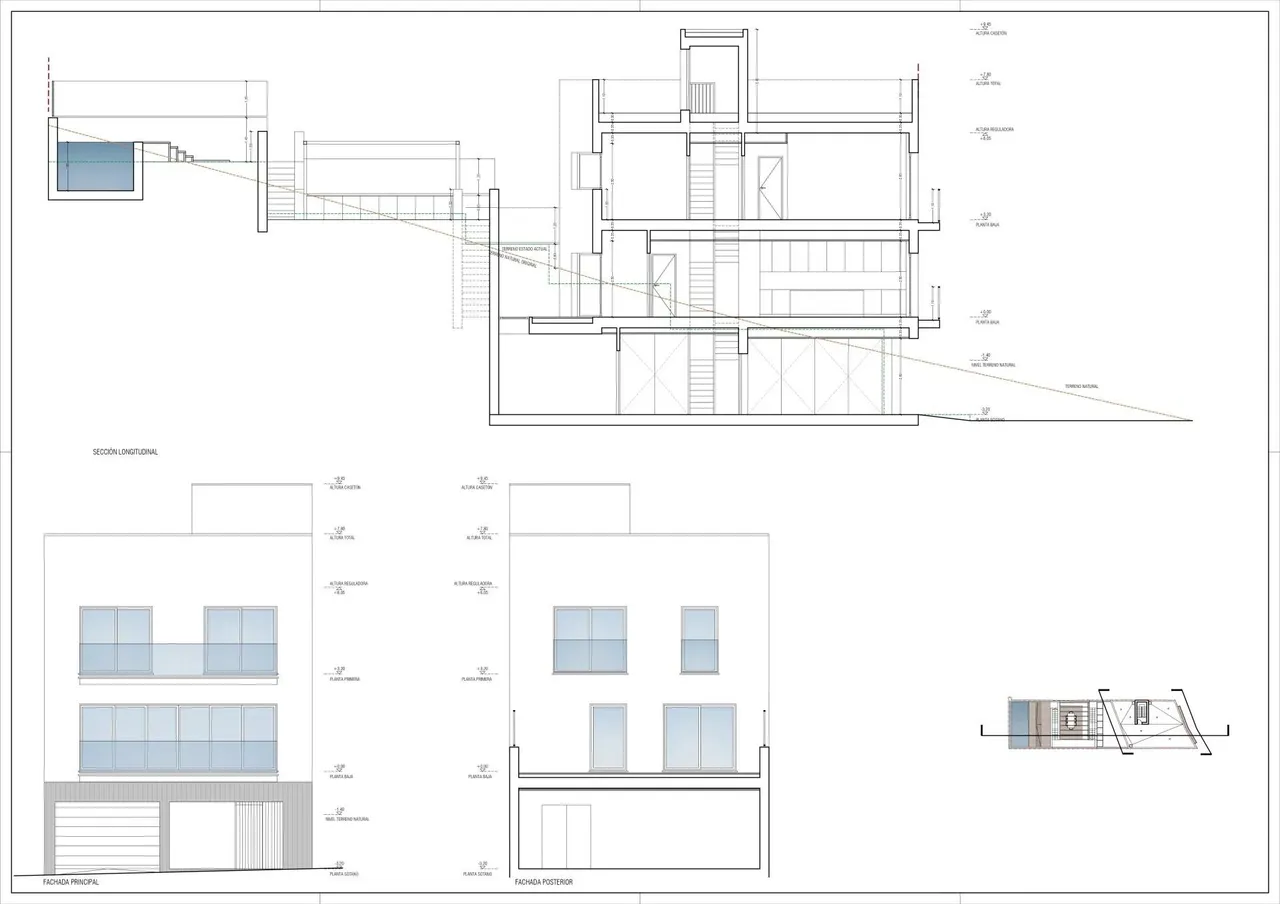 living - Casa / villa de 285m² con 83m² de jardín en venta en Genova, Palma - Plano del piso - 3