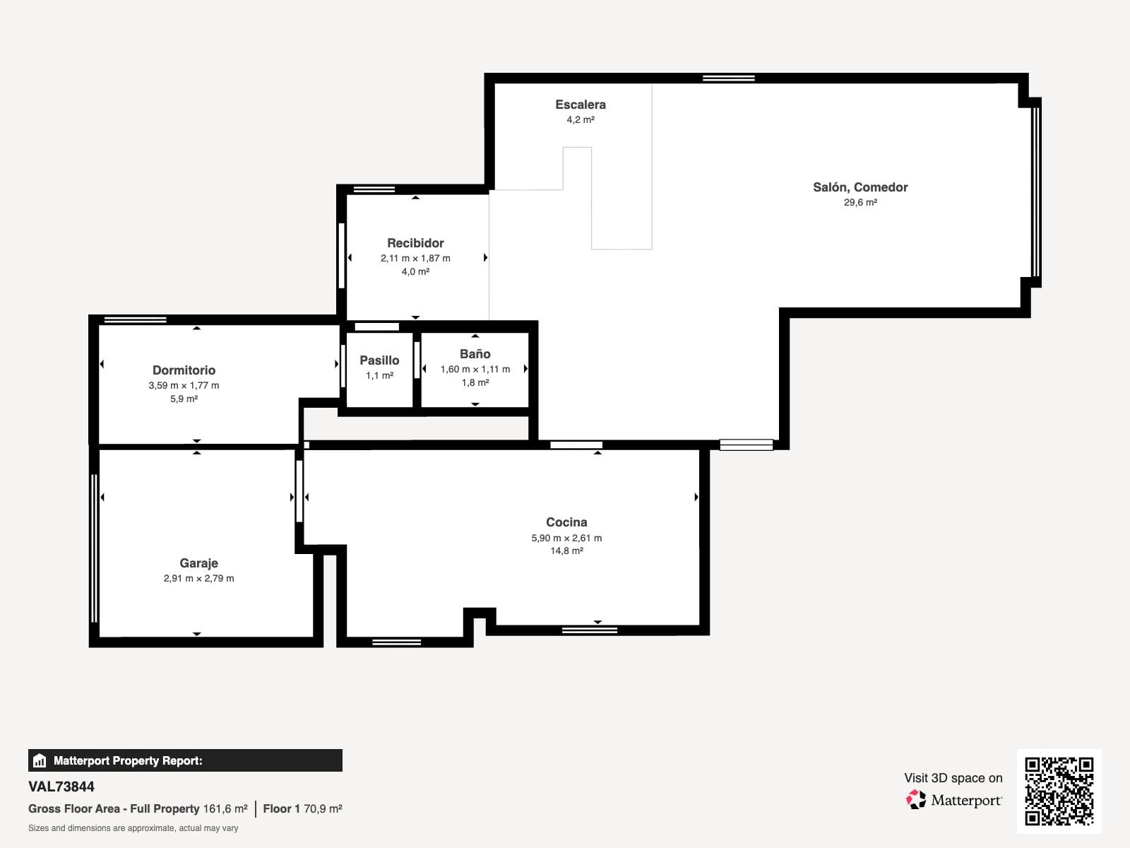 living - 250m² house / villa for sale in Bétera, Valencia - Floor Plan - 1