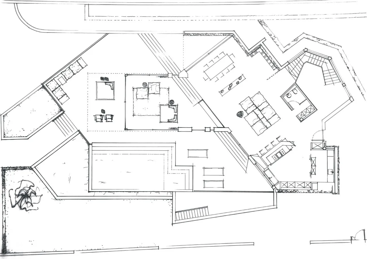 living - Casa / villa de 600m² con 459m² de jardín en venta en Ibiza ciudad - Plano del piso - 1