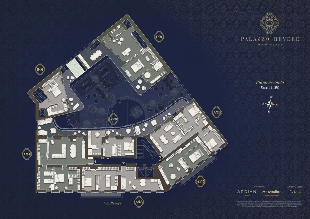 living - Palazzo Revere - Living - Dils - Plan d'étage - 5