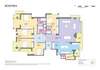 living - 210m² apartment with 20m² terrace for sale in Turó Park - Floor Plan thumbnail - 1