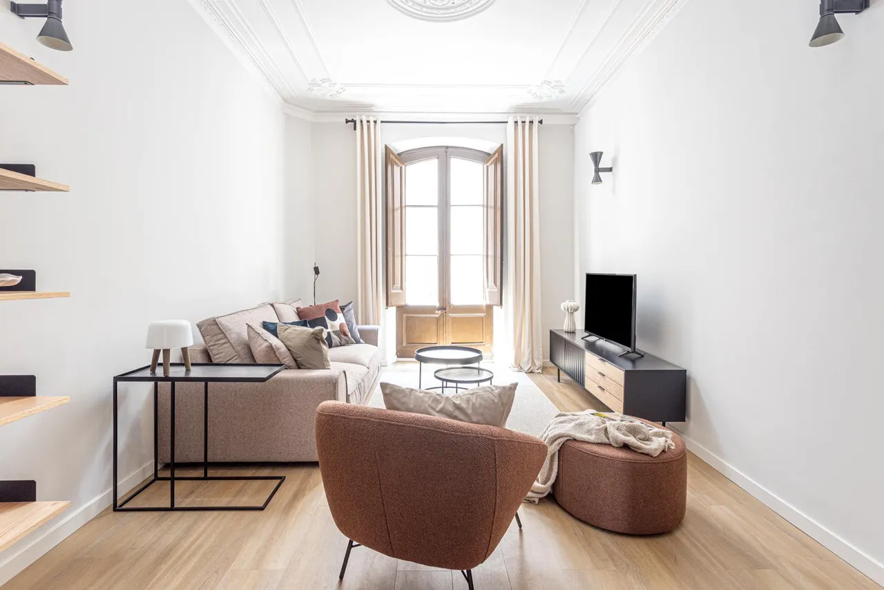 living - 83m² apartment for sale in Gótico, Barcelona - gallery - 2