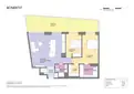 living - Piso de 82m² con 35m² terraza en venta en Diagonal Mar - Plano del piso thumbnail - 1