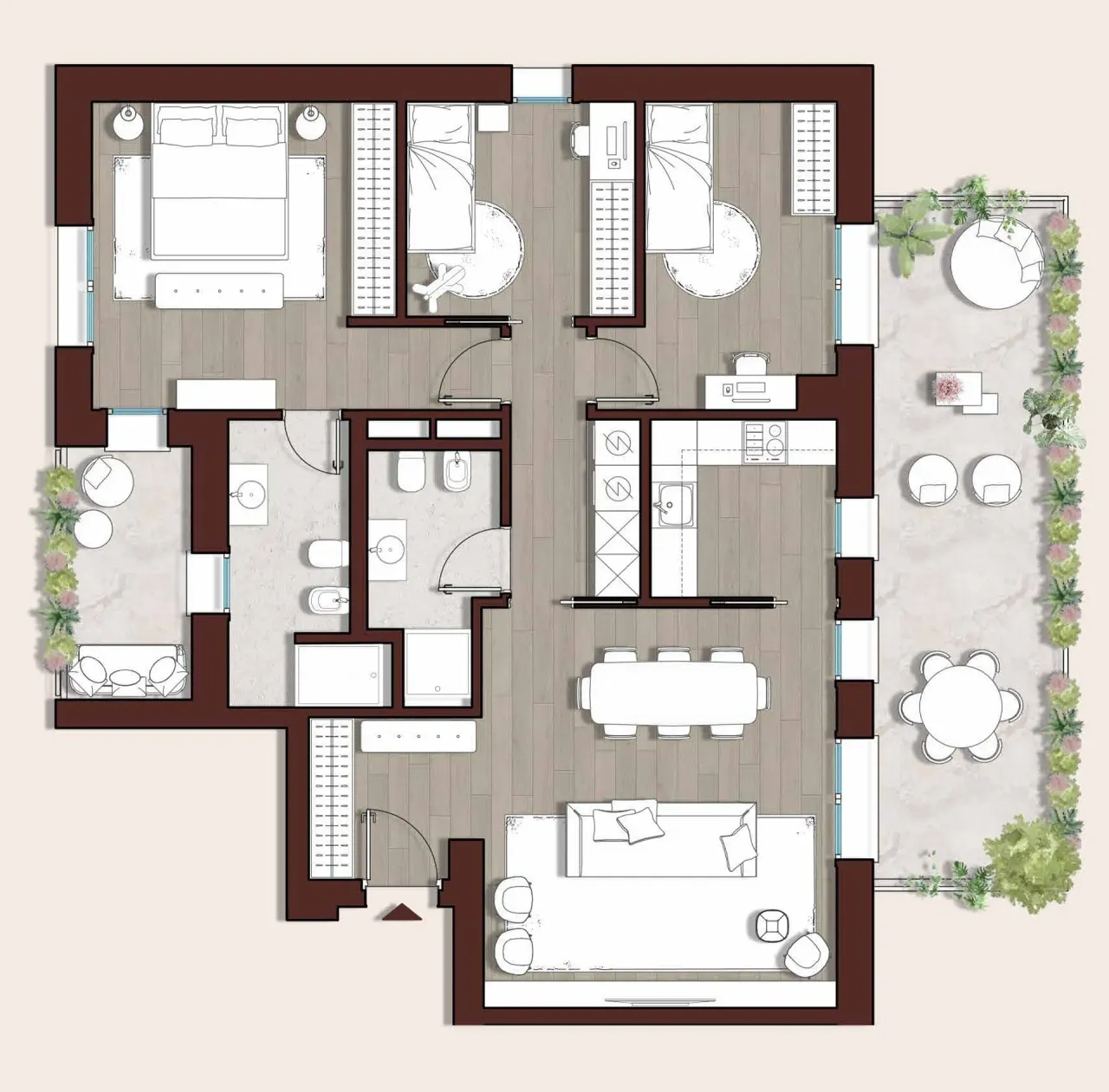 living - Comelico 41 - Wonen - Dils - Verdiepingsplan - 3