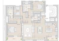 living - Piso de 200m² con 9m² terraza en venta en Lista, Madrid - Plano del piso thumbnail - 1