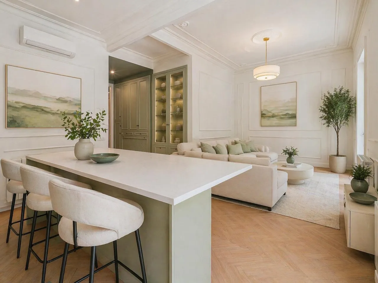 living - Piso de 159m² en venta en Eixample Derecho, Barcelona - gallery - 3