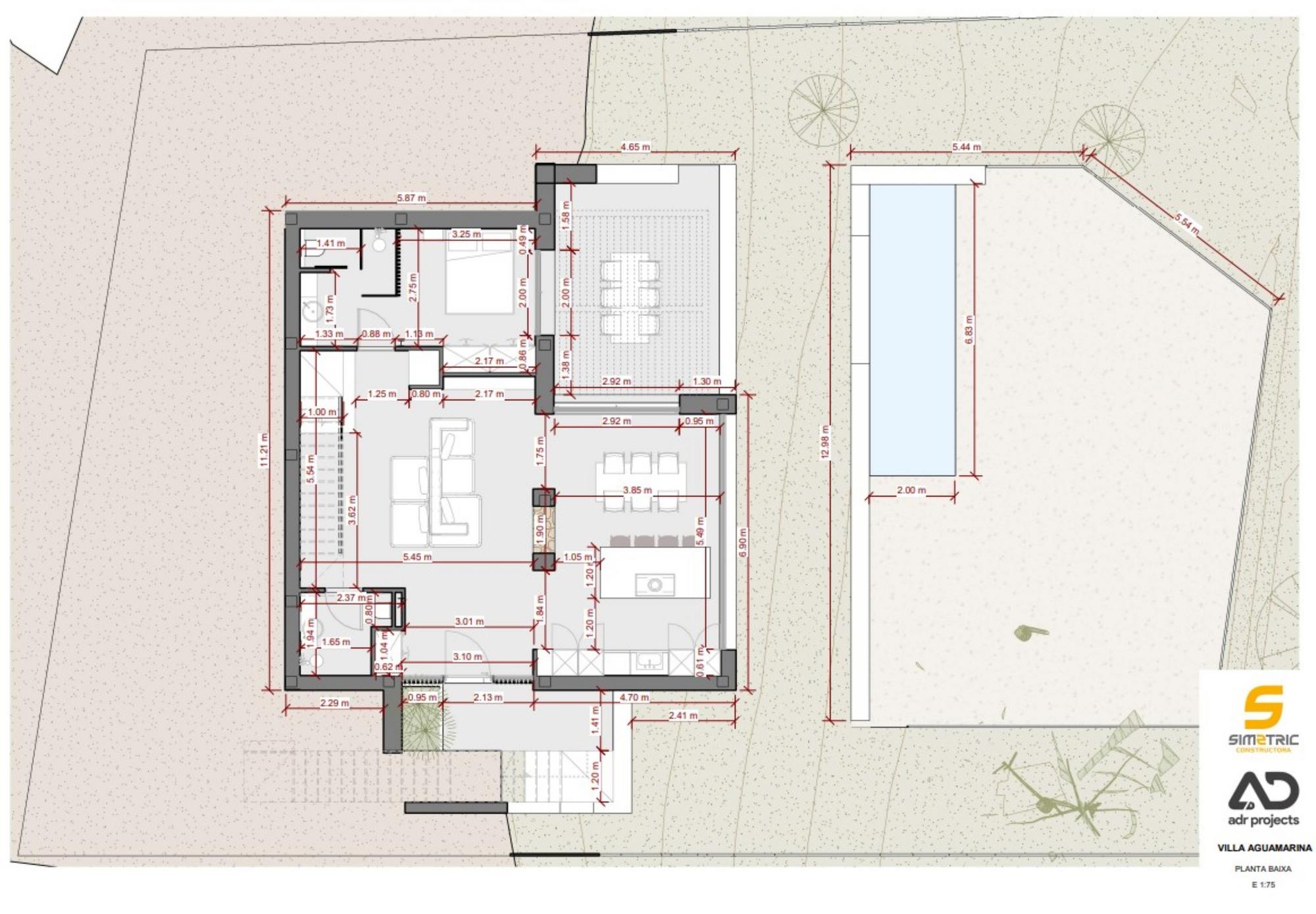 living - 261m² house / villa for sale in Sa Riera, Costa Brava - Floor Plan thumbnail - 4
