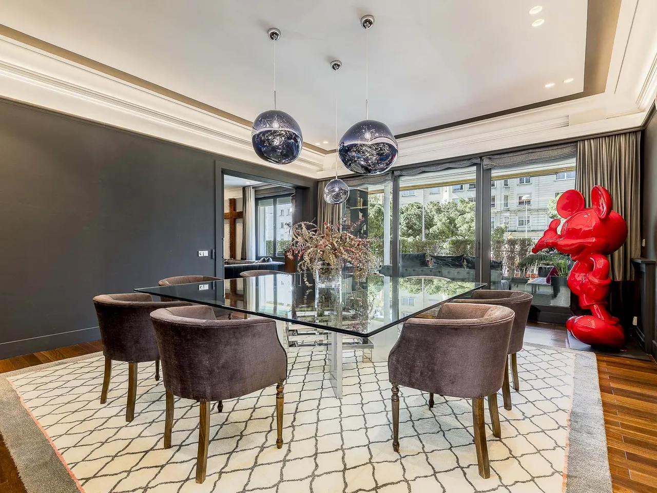 living - Piso de 563m² con 80m² terraza en venta en Turó Park - gallery - 2